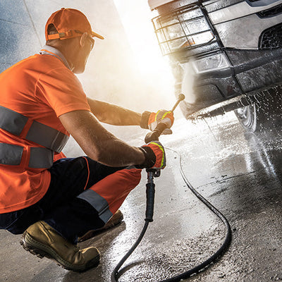 Pressure Washing under truck