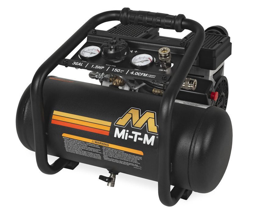 Single Stage Electric 3 Gallon Air Compressor (Work Pro Series)